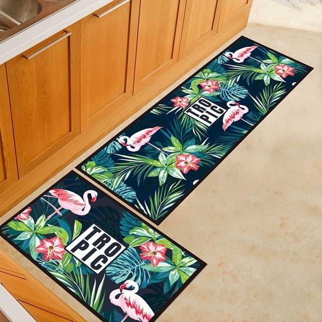 Tapis de Cuisine Flamant Rose