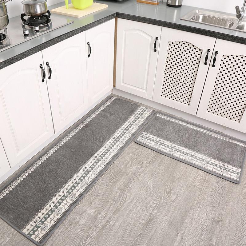 Tapis de Cuisine Gris Anthracite