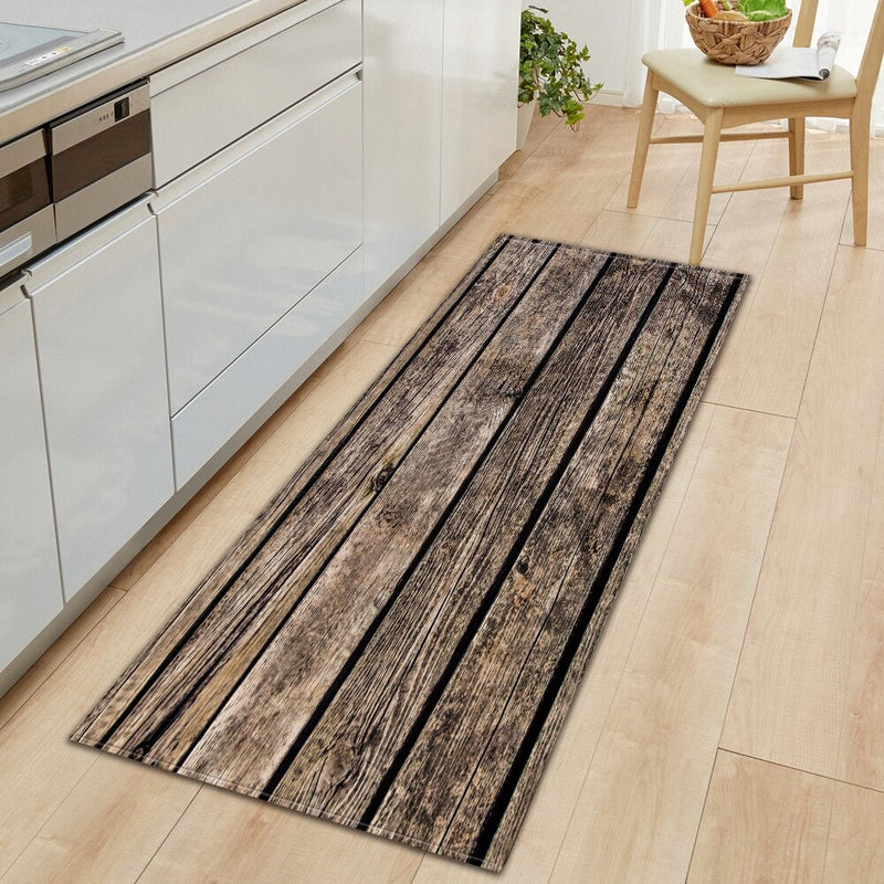 Tapis de Cuisine Imitation Bois