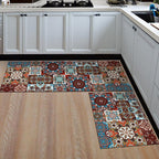 Tapis de Cuisine Imitation Carrelage Ancien