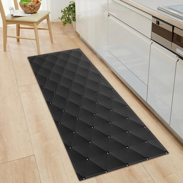 Tapis de Cuisine Noir
