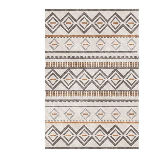 Tapis de Salon Beige et Marron
