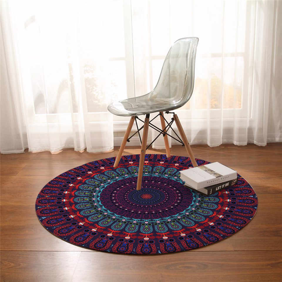 Tapis de Sol Violet Rond