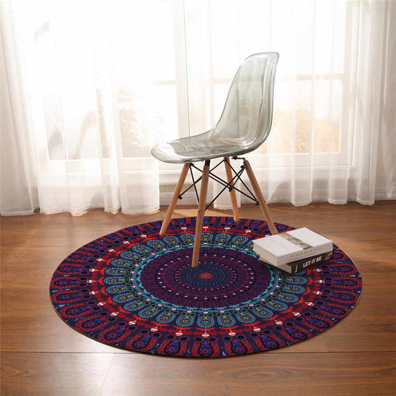 Tapis de Sol Violet Rond