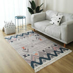 Tapis Design Orange et Gris