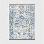 Tapis Effet Vintage Bleu