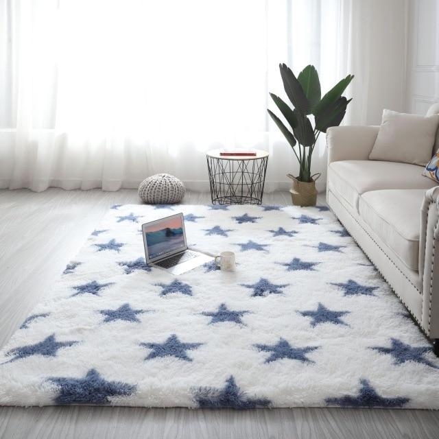 Tapis Etoile Bleu