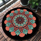 Tapis Fille Rose et Vert