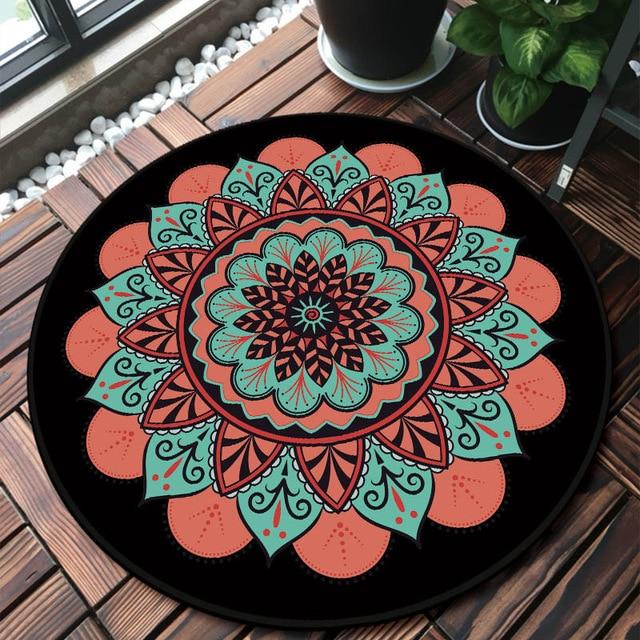 Tapis Fille Rose et Vert