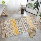 Tapis Gris Blanc Jaune