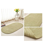 Tapis Jute Ovale Vert