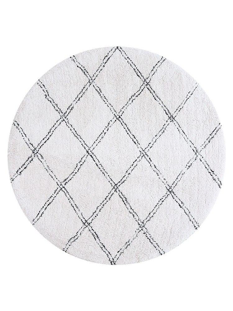 Tapis Berbère Rond Blanc