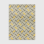 Tapis Jaune Moutarde et Gris