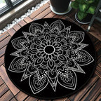Tapis Mandala Noir