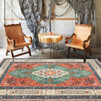 Tapis Motif Marocain Beige