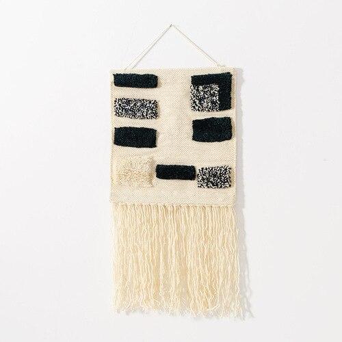 Tapis Mural Blanc et Noir