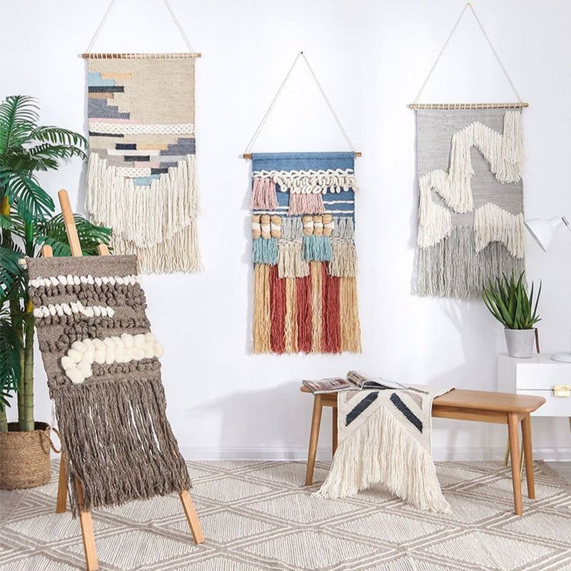 Tapis Mural Gris et Blanc