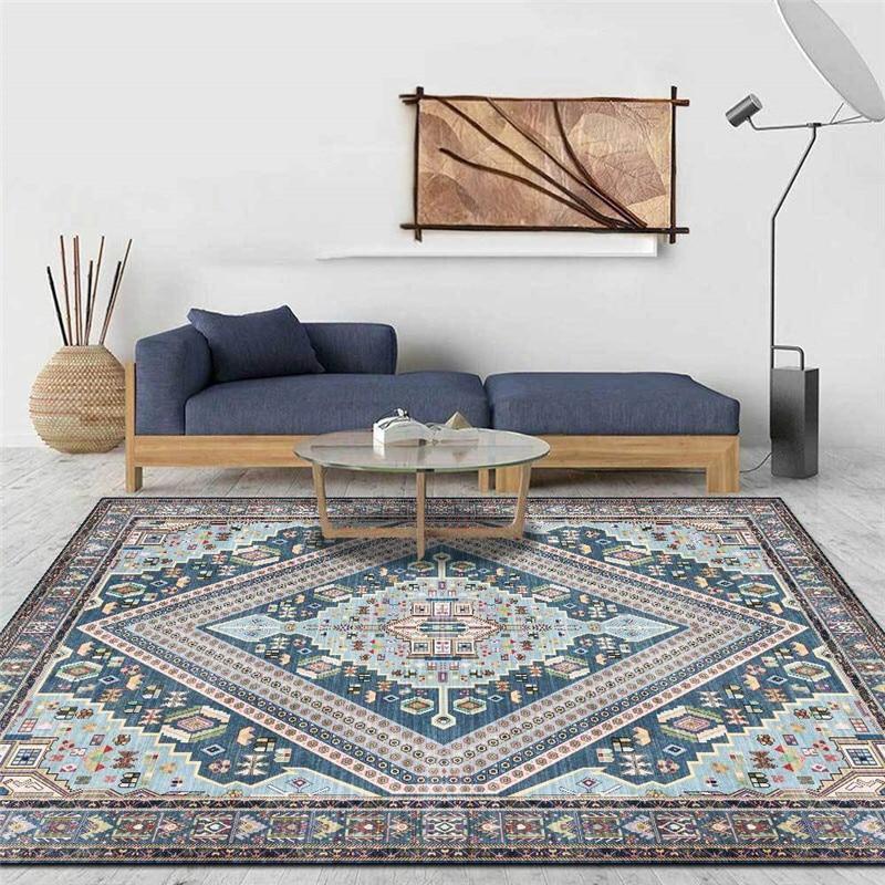 Tapis Persan Bleu Vert