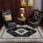 Tapis Persan Noir Anthracite
