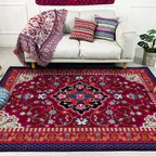 Tapis Salon Persan Rouge