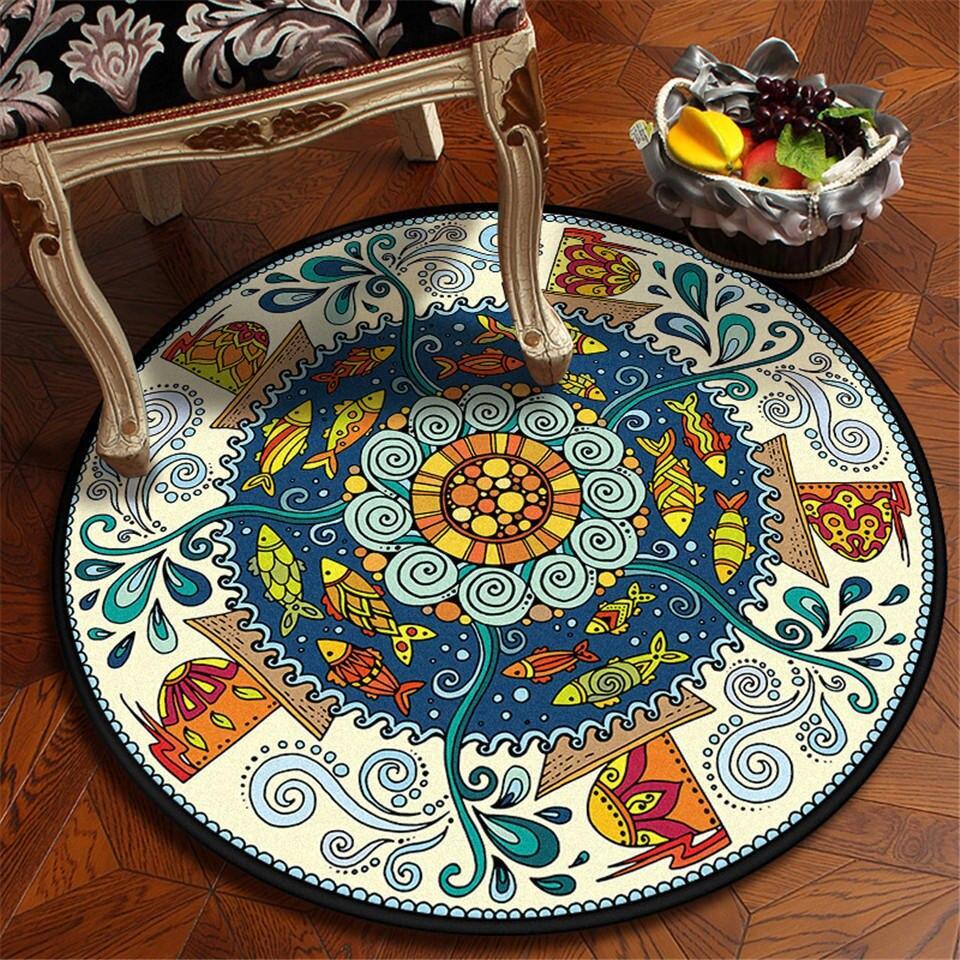 Tapis Rond Bébé Garçon 