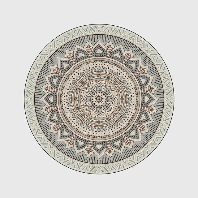 Tapis Rond Beige 120 cm