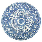 Tapis Rond Bleu Foncé
