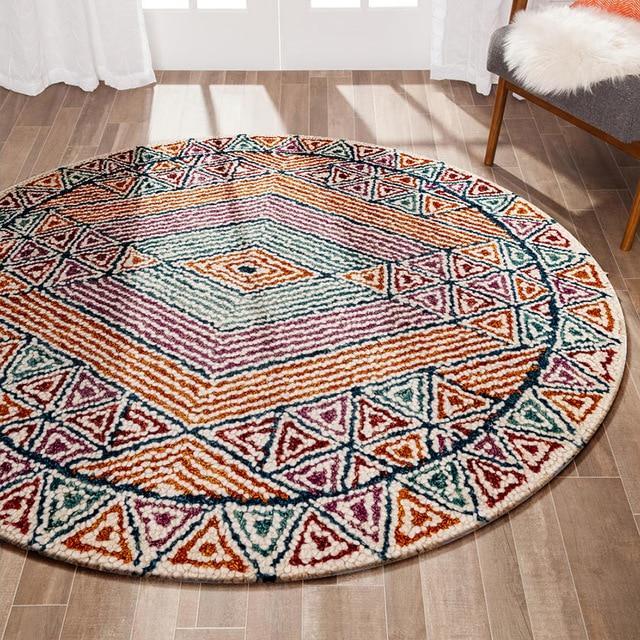 Tapis Rond Bohème Chic