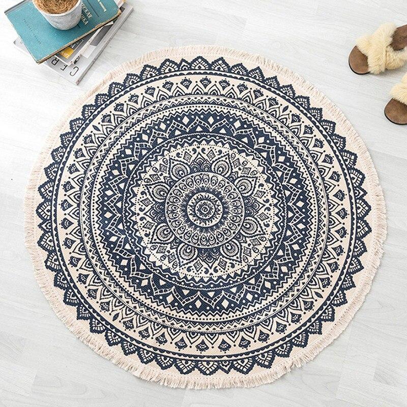 Tapis Rond Ethnique