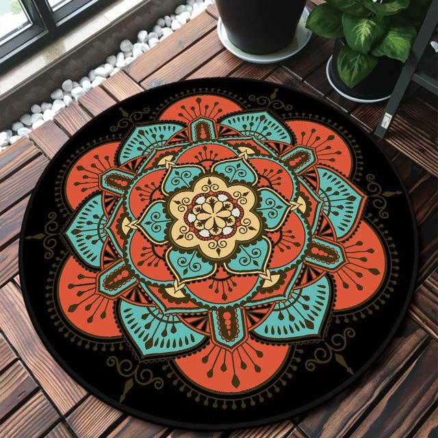 Tapis Rond Fleur de Vie