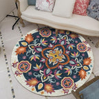 Tapis Rond Fleuri