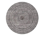 Tapis Rond Gris Anthracite