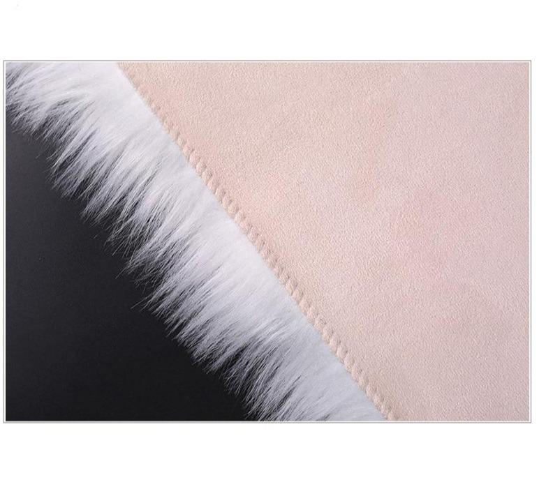 Tapis Rond Shaggy Noir