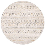 Tapis Rond Style Berbère Beige