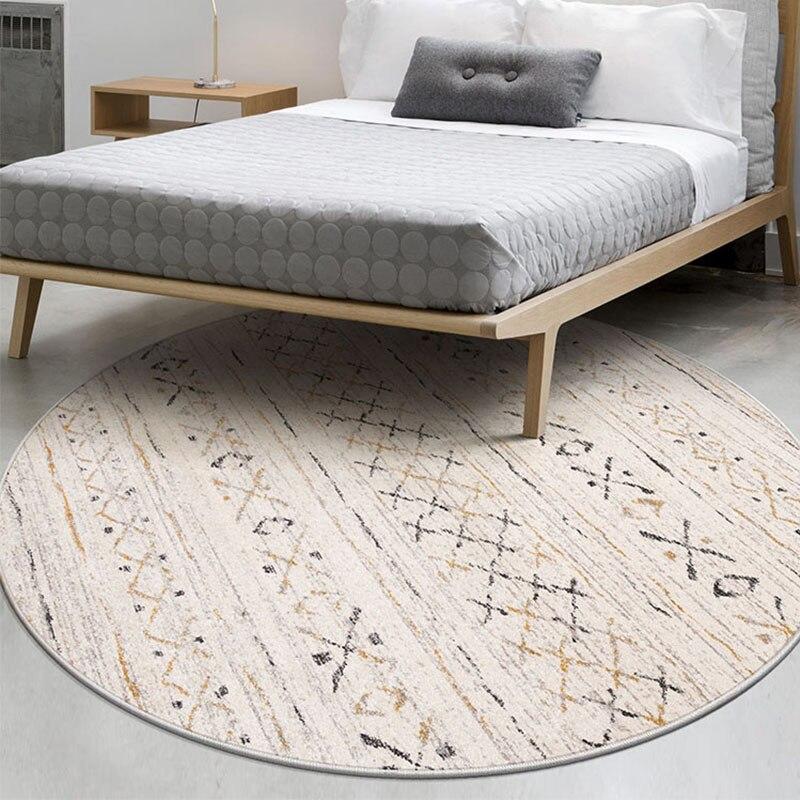 Tapis Rond Style Berbère Doux