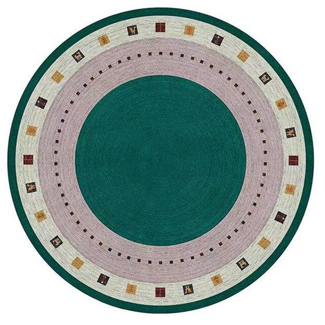 Tapis Rond Vert 