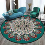 Tapis Rond Vert Foncé