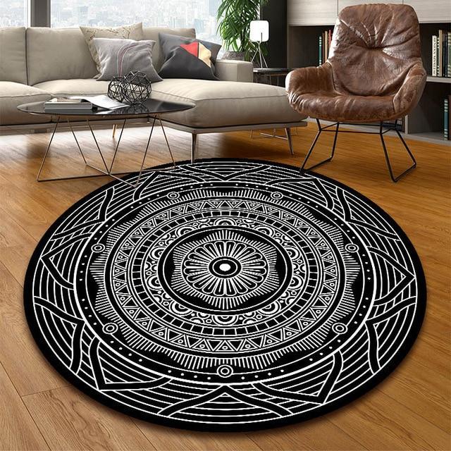 Tapis Rond Vinyle