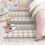 Tapis Rose Poudré et Beige