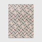 Tapis Rose Poudré et Gris
