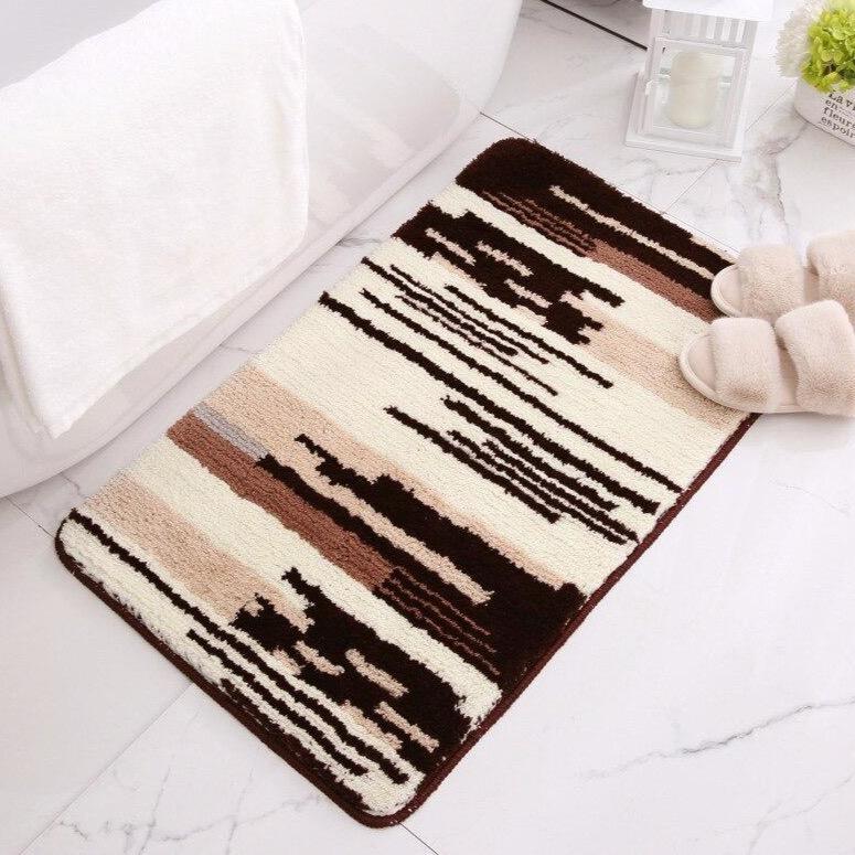 Tapis Salle de Bain Beige Marron