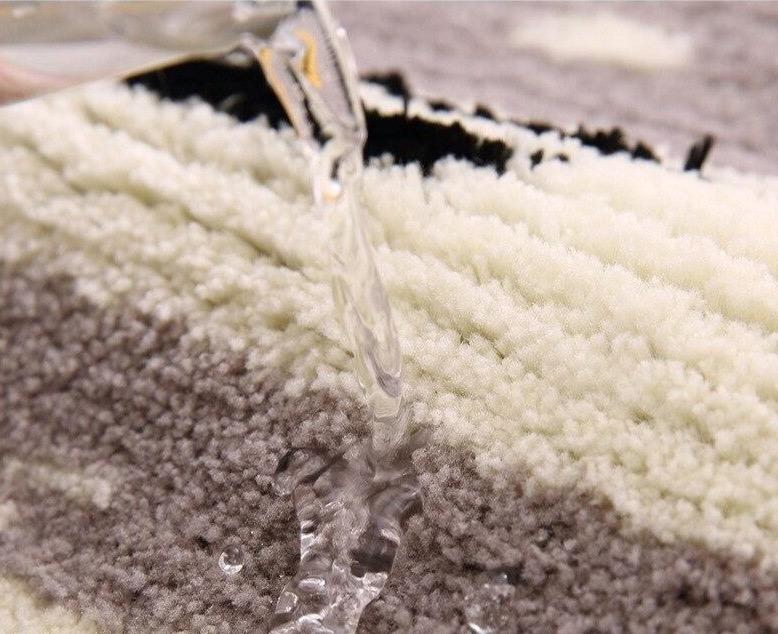 Tapis Salle de Bain Beige et Marron