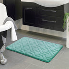 Tapis Salle de Bain Bleu Turquoise