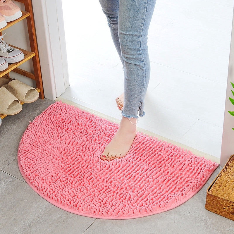 Tapis Salle de Bain Demi Lune Rose