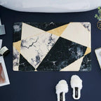 Tapis Salle de Bain Effet Marbre