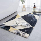Tapis Salle de Bain Effet Marbre 