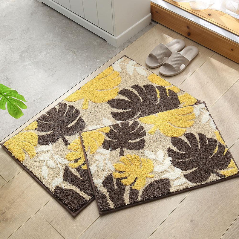 Tapis Salle de Bain Feuille Nature