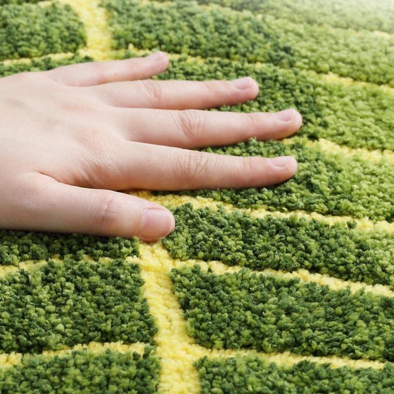 Tapis Salle de Bain Forme Feuille