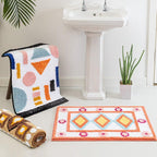 Tapis Salle de Bain Maroc Blanc