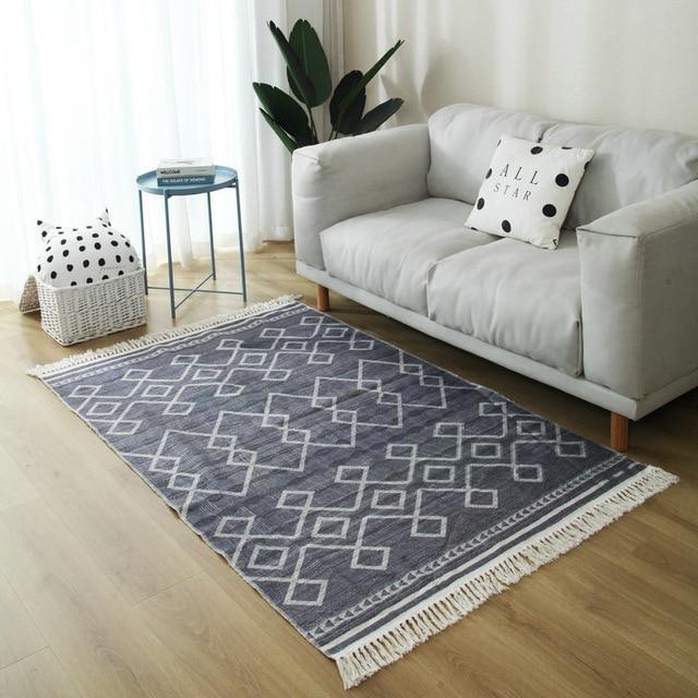 Tapis Salon Gris Foncé